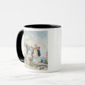 海による魚市場、c.1860 (キャンバスの油) マグカップ (正面左)