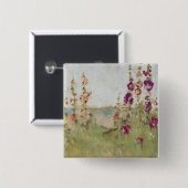 海によるHollyhocks 缶バッジ (正面&裏面)