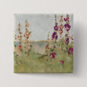 海によるHollyhocks 缶バッジ