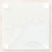 海によるLavallette都市、Squanのビーチ、NJ ガラスコースター (裏面)