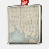 海によるLavallette都市、Squanのビーチ、NJ メタルオーナメント (左)