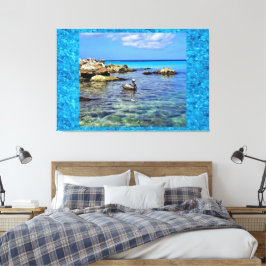 海にインスパイアされたアート 60" x 40" キャンバスプリント