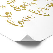 海にエンド金ゴールドグリッター8x10符号がないため ポスター (角)