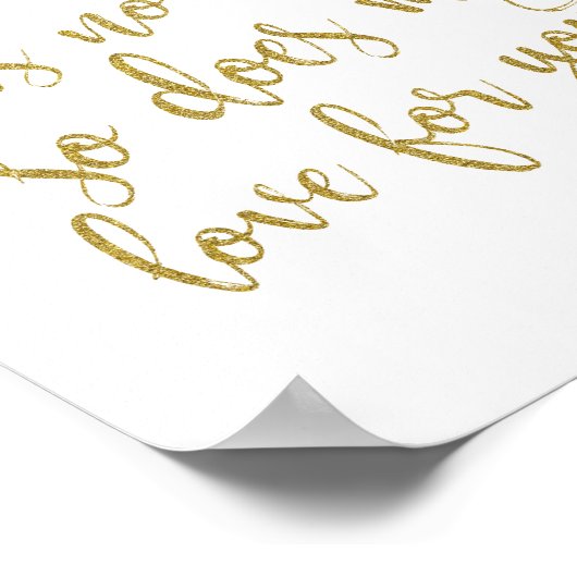 海にエンド金ゴールドグリッター8x10符号がないため ポスター (角)