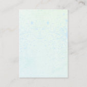 海に中立おむつラッフルベビーシャワーの下 エンクロージャーカード (裏面)