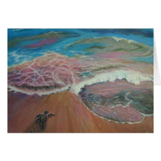 海に先頭に立つ海岸のbabyturtle