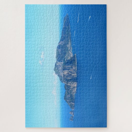 海に囲まれたイタリアのカプリイタリアン島 ジグソーパズル (縦)