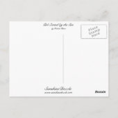 海に座る少女 ポストカード (裏面)