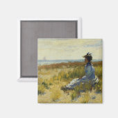 海に座る少女 マグネット (正面/裏面)