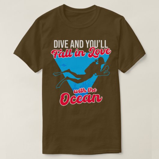 海に恋して飛び込む秋 Tシャツ (デザイン正面)