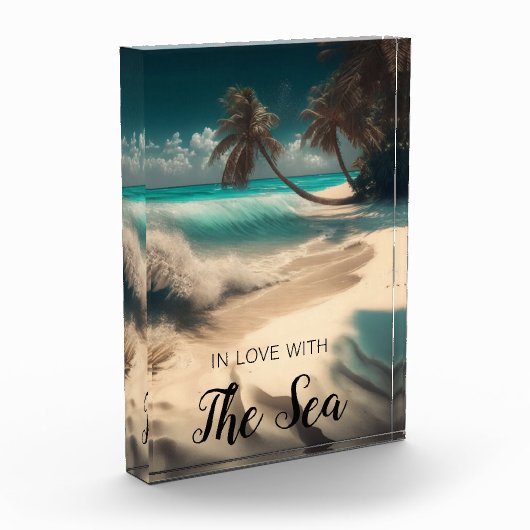 海に恋して |トロピカルアート フォトブロック (左)