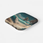 海に恋して |トロピカルアート ペーパープレート (傾斜あり)