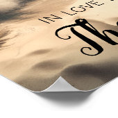 海に恋して |トロピカルアート ポスター (角)