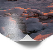 海に沈む夕日と松の木 フォトプリント            (角)