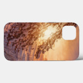 海に沈む夕日と松の木 Case-Mate iPhoneケース (裏面 (横))