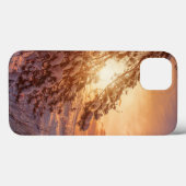海に沈む夕日と松の木 Case-Mate iPhoneケース (裏面 (横))
