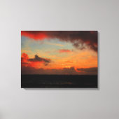 海に沈む夕日 キャンバスプリント (正面)
