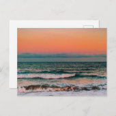 海に沈む夕日 シーズンポストカード (正面/裏面)