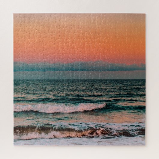 海に沈む夕日 ジグソーパズル (縦)