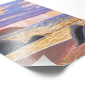 海に沈む夕日 フォトプリント            (角)