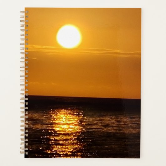 海に沈む夕日 プランナー手帳 (正面)
