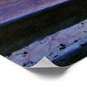 海に沈む夕日 ポスター (角)