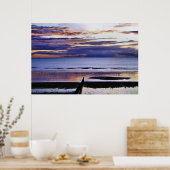 海に沈む夕日 ポスター (キッチン)