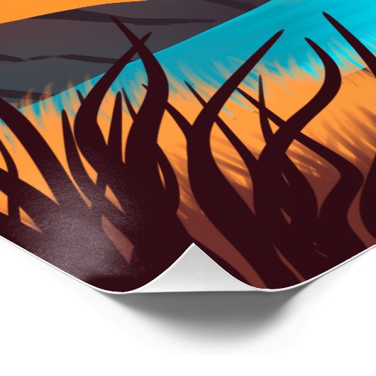 海に沈む夕日 ポスター (コーナー)