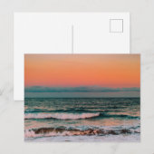 海に沈む夕日 ポストカード (正面/裏面)