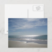 海に沈む夕日 ポストカード (正面/裏面)