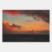 海に沈む夕日 ラッピングペーパーシート (正面)