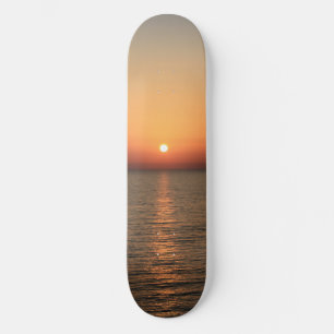 海に沈む夕日,海に輝く,自然, スケートボード