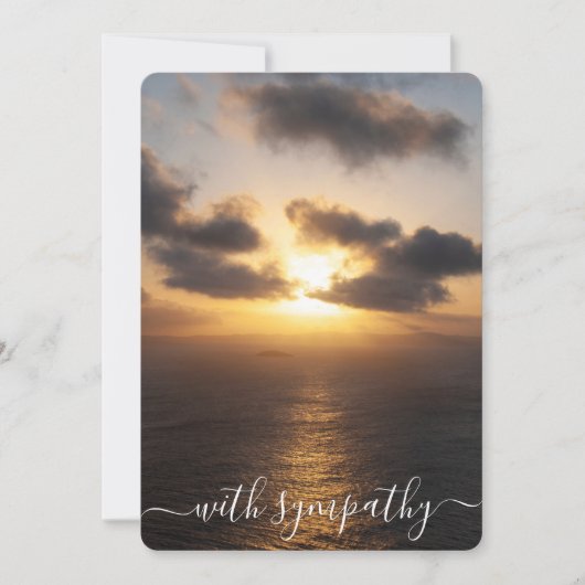 海に沈む夕日 追悼 オーシャンサンセットの哀悼 (正面)