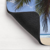 海に沿ったカリブのヤシ。 マウスパッド (コーナー)