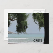 海に沿ったクレテ地中海のル ポストカード (正面/裏面)