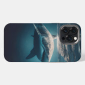 海に浮かぶサメ iPhoneケース (裏面横)
