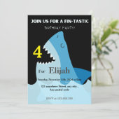 海に浮かぶヒレのような青いサメ 招待状 (スタンド正面)