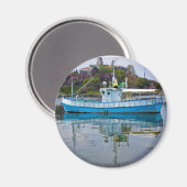 海に浮かぶボート マグネット (正面/裏面)