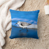海に浮かぶ小鳥 クッション (ブランケット)