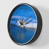 海に浮かぶ小鳥 壁時計 (傾斜)