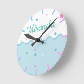 海に浮かぶ星 ラウンド壁時計 (傾斜)