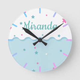 海に浮かぶ星 ラウンド壁時計