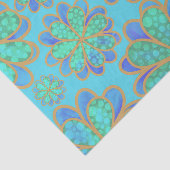 海に浮かぶ柔らかい青い花  薄葉紙 (詳細)