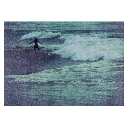 海に浮かぶ男 カッティングボード (正面)