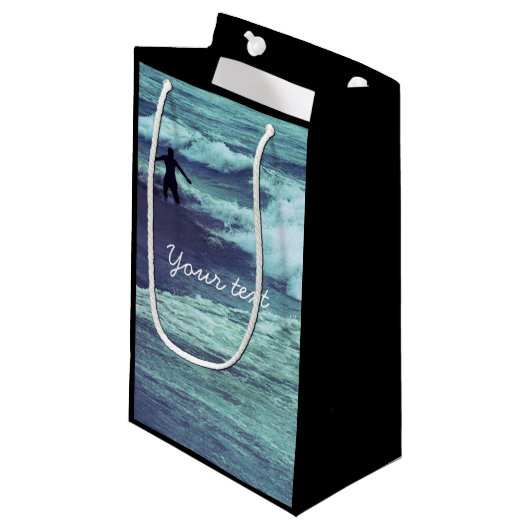 海に浮かぶ男 スモールペーパーバッグ (正面アングル)