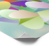 海に浮かぶ花びら ポスター (角)