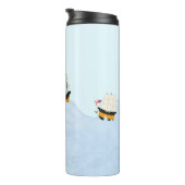 海に浮かぶ転が三隻の船航海の タンブラー (回転右)