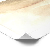 海に浮かぶ雲の色 ポスター (角)