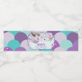 海に浮かぶ、かわいい人魚の赤ちゃんシャワー ペットボトルラベル (シングルラベル)