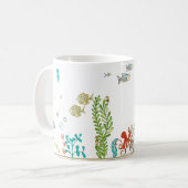 海に浮かぶ コーヒーマグカップ (正面左)